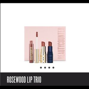 NIB Beautycounter Rosewood Lip Trio
